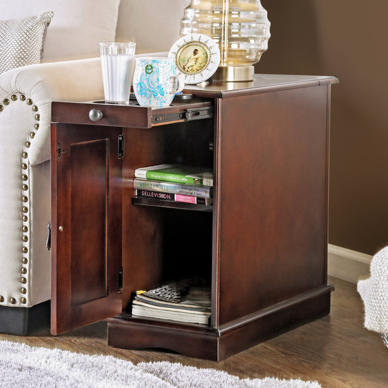 Lark Manor™ Korhonen Tray Top Block End Table with Storage
